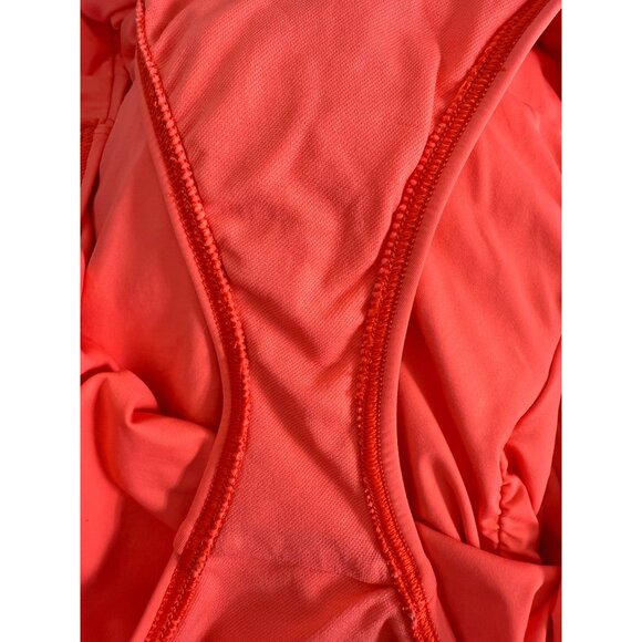 Tommy Bahama Pearl Long Shirred Bandini 2-pc Swimsuit Coral M - Picture 6 of 10